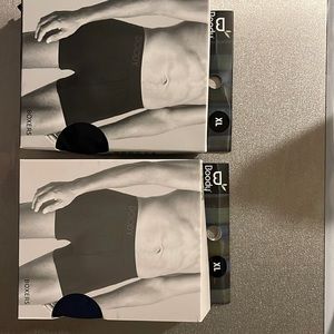 2 pairs NEW Boody Eco Wear Men’s Original Boxers Black,and Navy XL